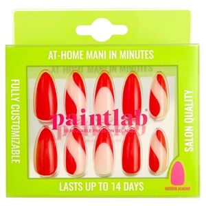 PaintLab Scarlet Swirl Press-On Nails